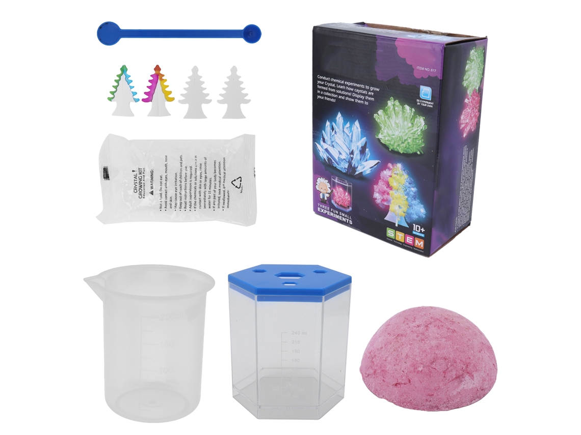 Mali brincadeira Educativa de Plantio de Cristais Diy Crescimento Científico Presente Rosa para Crianças Acima de 10 Anos