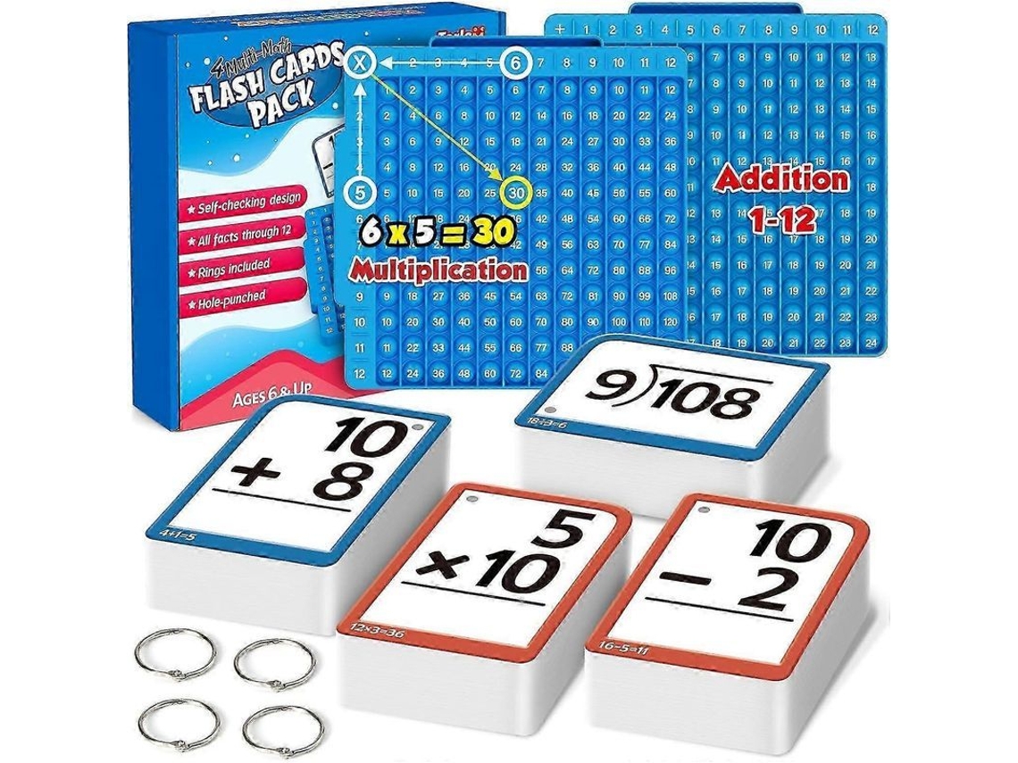 2026 tarjetas Didácticas de Matemáticas, Tabla de Multiplicar, Juego de Matemáticas, Juguete Educativo para Niños