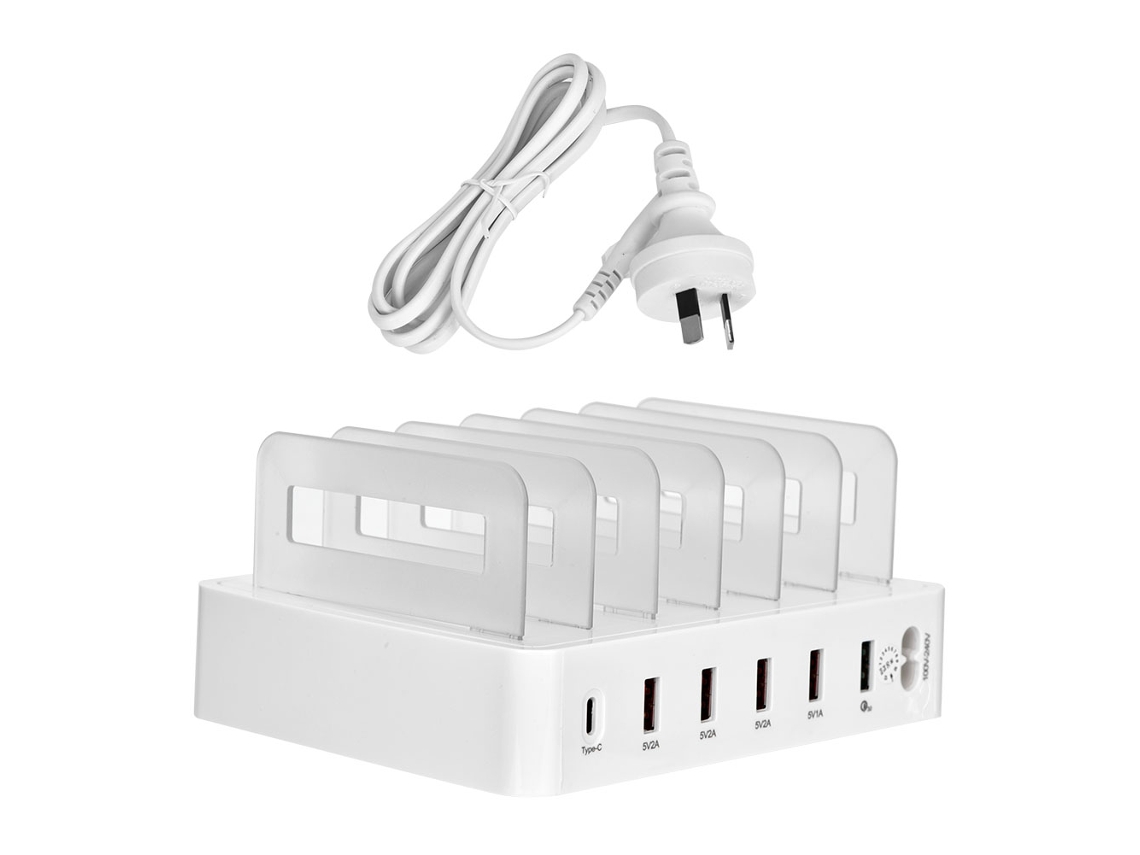 Carregador 6 Portas Qc3.0 LAXISCREED