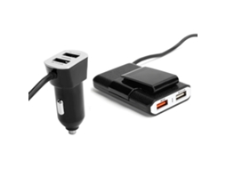 Carregador de Carro LAXISCREED 4 Portas Usb 54w