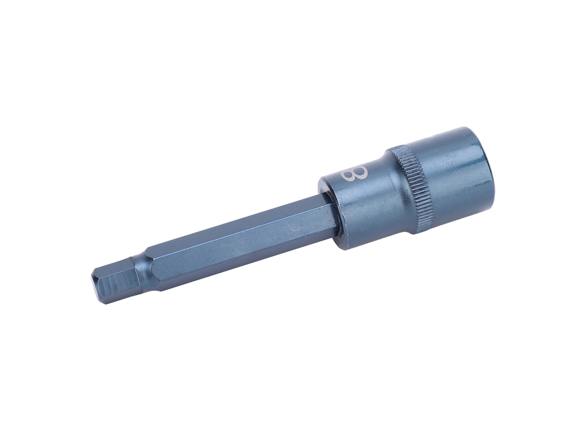 Destornillador De Hexagonal Con Socket Largo De Acero Aleado S2 Herramienta De Hardware 100x8mm