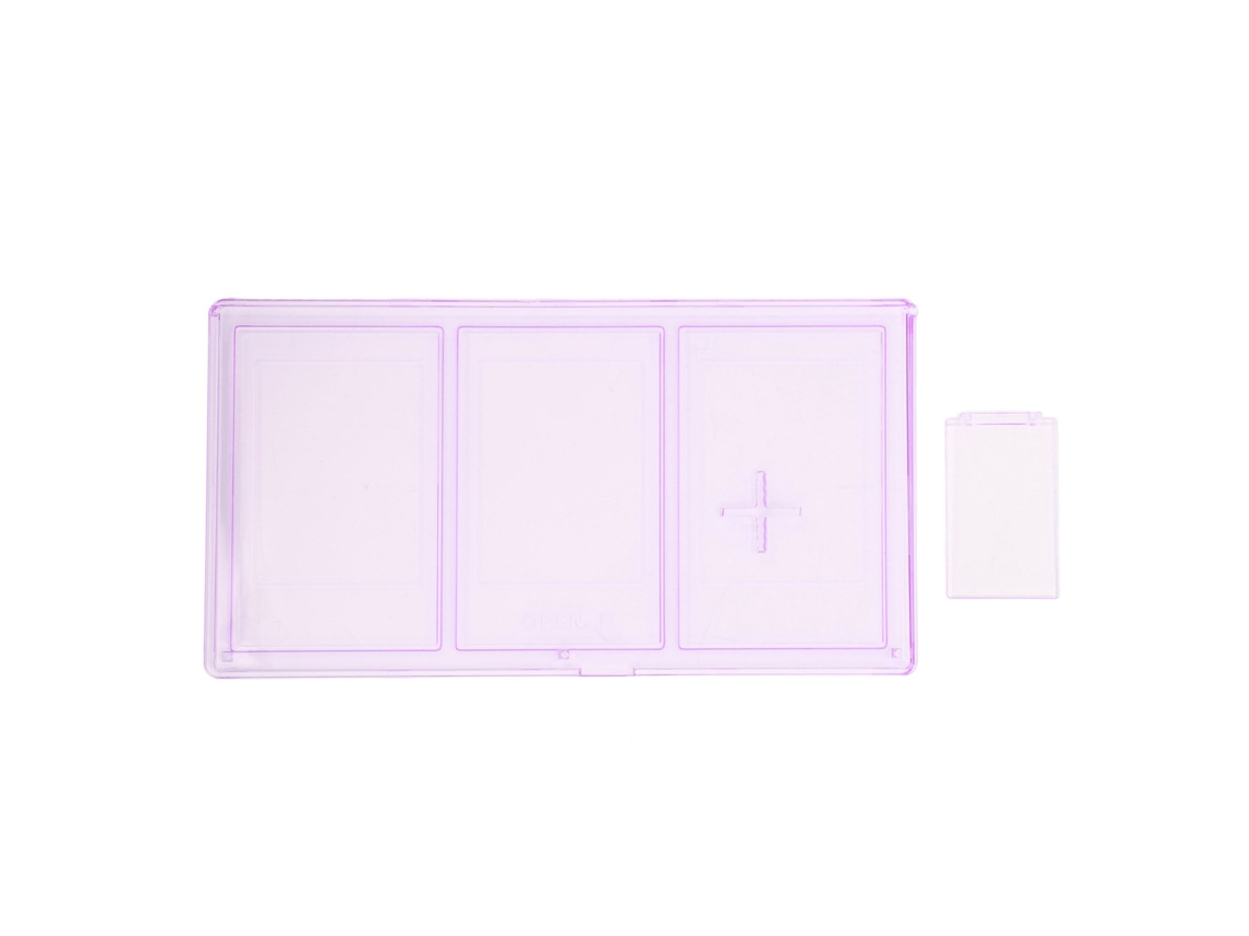 Marco De Fotos 3 Aberturas Pc Transparente 3 Polegadas 4x3 Com Suporte Marco Triplo Para Foto Instantânea Decoração De Mesa Roxo