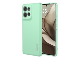 Capa De Silicone Para Motorola Edge 50 Neo 5g Enkay Hat Prince Straight Edge Capa Traseira Para Celular Verde Claro