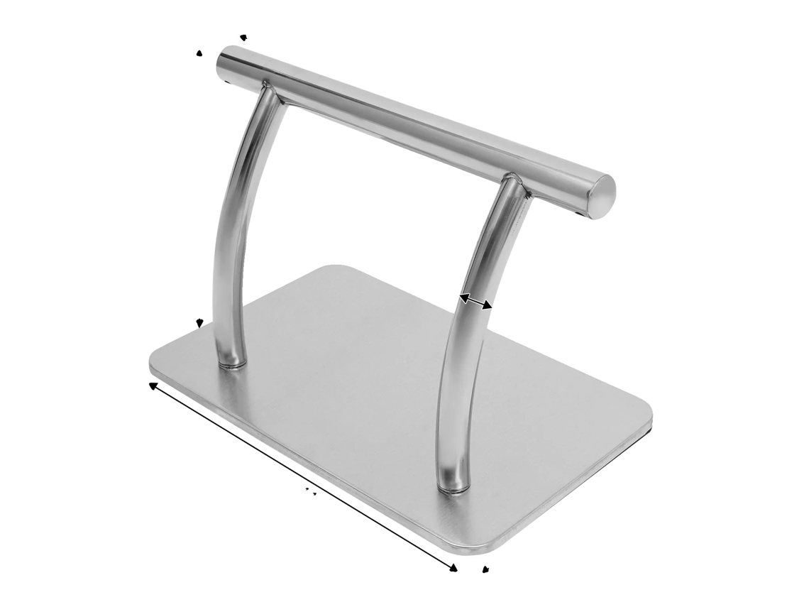 Descanso De Pés Para Cadeira De Salão, Material Durável, Fácil De Limpar, Prata