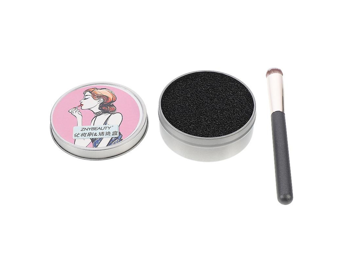 2pcs Escova De Corretivo E Conjunto De Limpeza Allinless