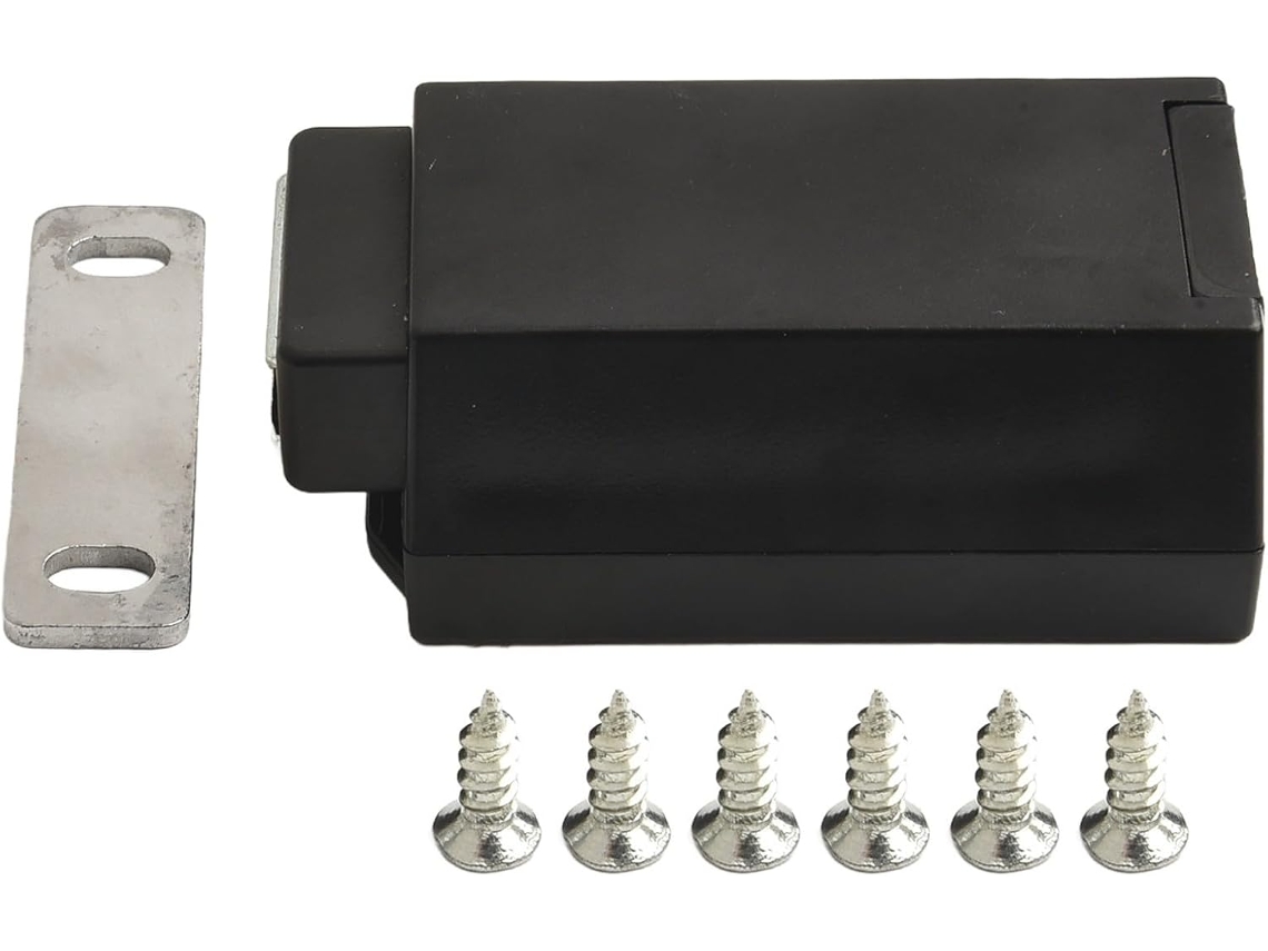 Fecho De Porta Com Trava Pressão E Forte Força Magnética Para Abertura Sem Esforço, Perfeito Para Armários De Cozinha E