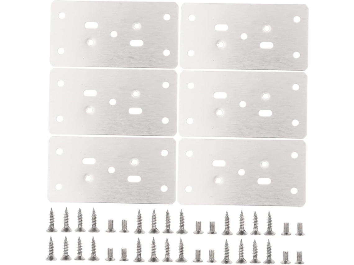 Kit De Reparo Armários Com 6 Peças Placas Para Portas Em Aço Espessas