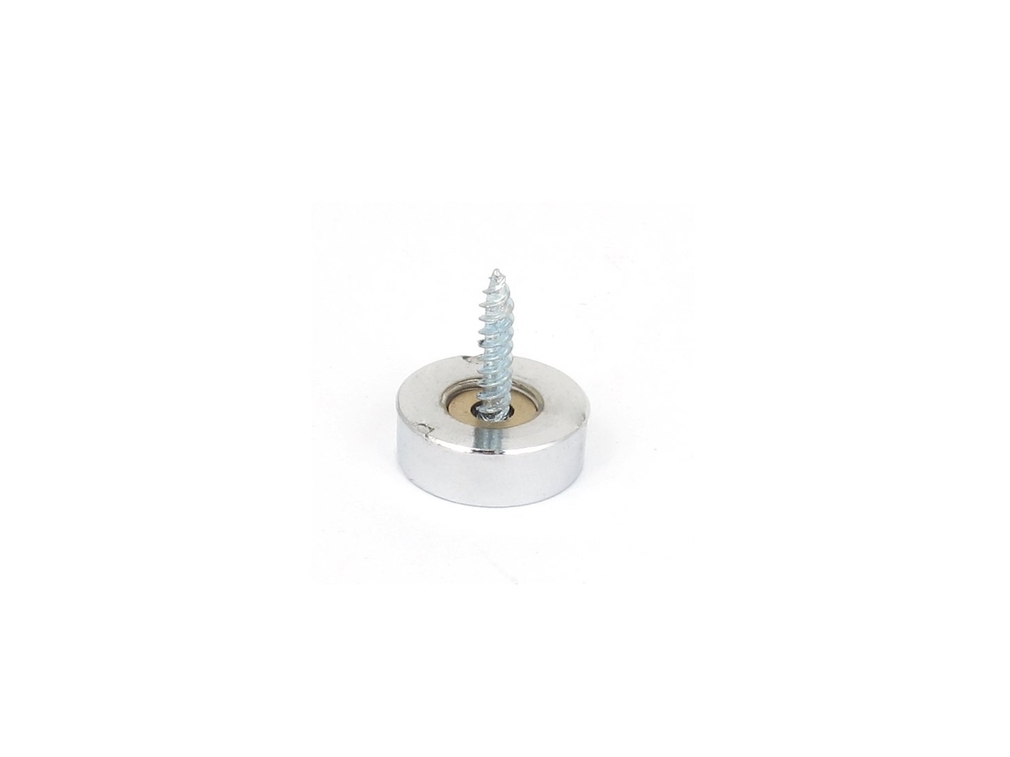 Parafusos Decorativos de Metal para Mesa de Chá de Vidro, 19 Mm X 7 Mm, em Tom Prateado CHABERLU