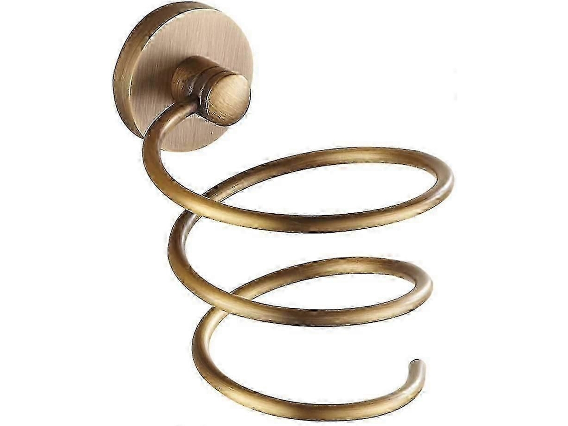Antigo Suporte de Secador Cabelo Cobre Clássico Escovado Latão Bem Design GOKOCO