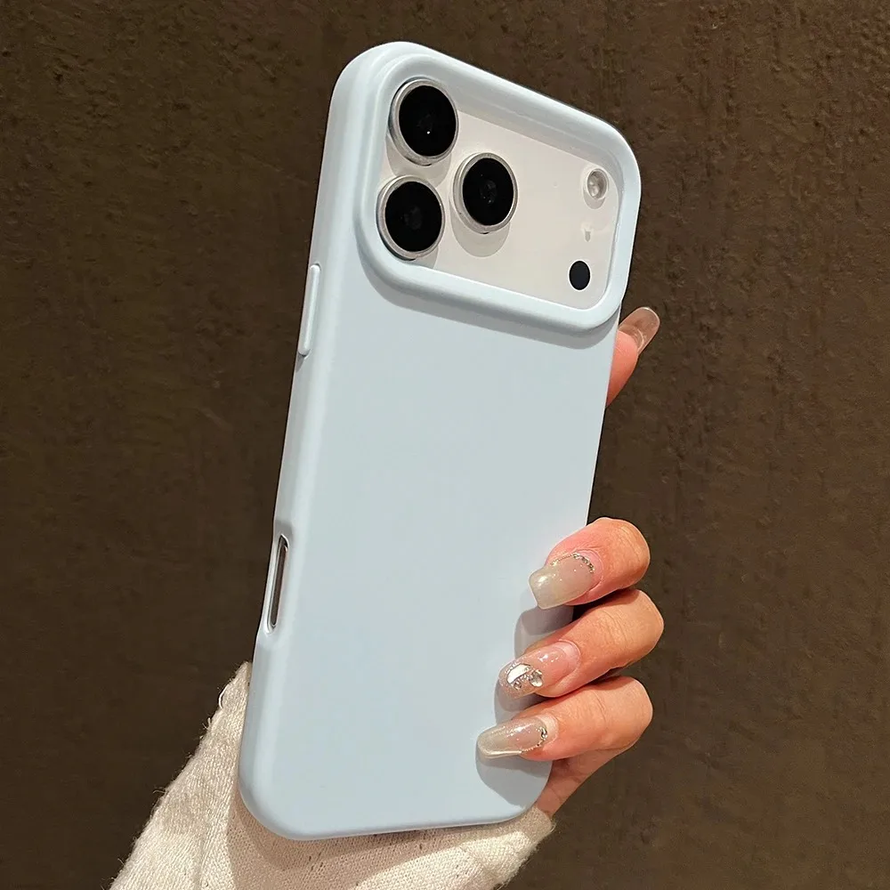 Capa De Celular De Silicone Líquido À Prova De Choque Para Iphone 17 Pro Max (azul Claro), Capa Protetora Macia.