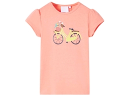 T-shirt Infantil Coral Néon 104
