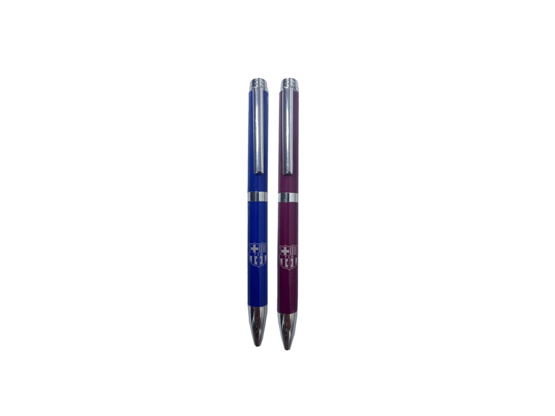 Conjunto De 2 Canetas Do Fc Barcelona, ​​azul E Bordô. 84788