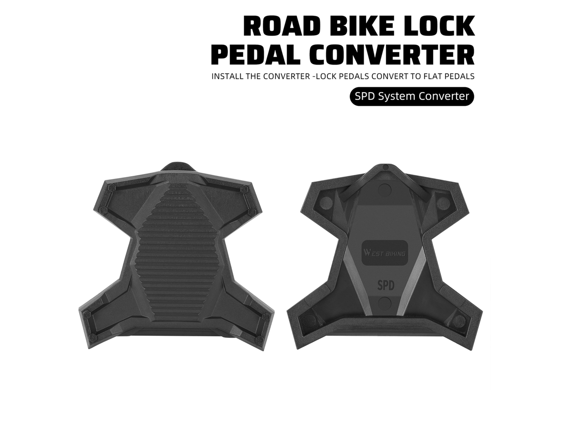 BRAND adaptador de plataforma autobloqueante para pedais de bicicleta converter pedais de bloqueio para planos | S/MARCA