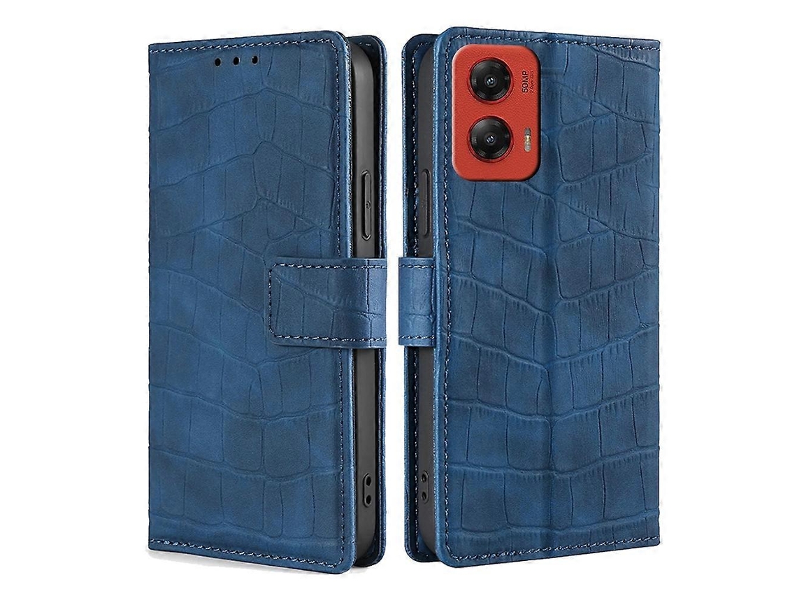 Capa De Couro Com Fecho Magnético Skin Feel Crocodile