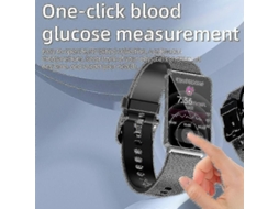 2023 Novo Monitor De Glicose No Sangue Smart Watch Homens Mulheres Medição Da Pressão Arterial Termômetro Impermeável Senhoras Smartwatch
