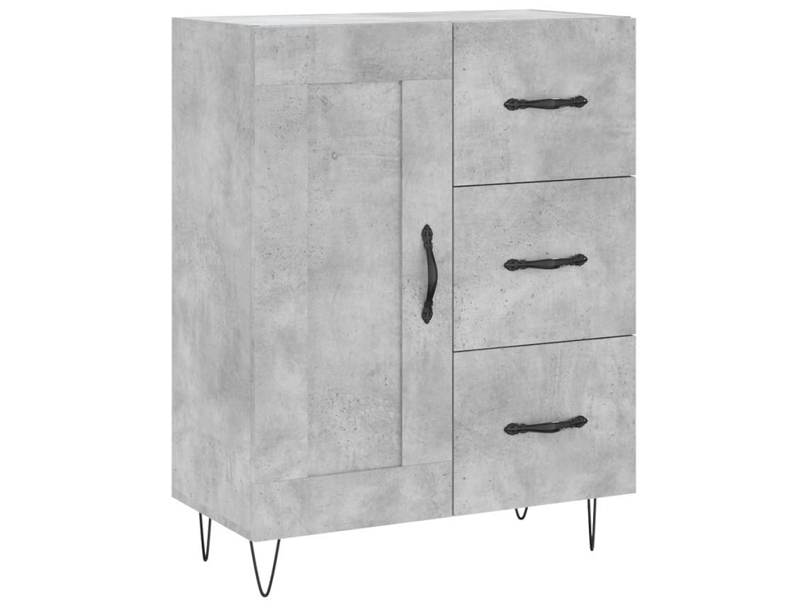 Sideboard, Sideboards Vidaxl Cinzeto Madeira Processada (n/a)