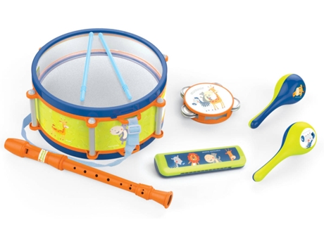 Brinquedos Musicais  Conjunto de Instrumentos de Percussão e Sopro com Iluminação para Crianças (Idade Mínima Recomendada: 4)