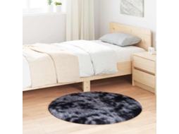 Vidaxl Tapete Shaggy De Pelo Alto Navarra 100x100 Cm Cinzento-escuro