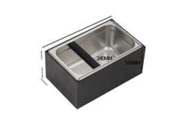 Caixa De Batida Para Café, Grande Capacidade 3l, Design Em Aço Inoxidável Durável,preto Oem