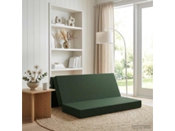Vidaxl Sofá Cama Dobrável 200 X 67 X 45 Cm Verde-escuro