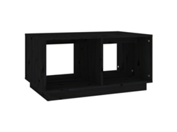 Mesa de Centro Preto MAISON EXCLUSIVE em Madeira by Pinho Maciça (80x50x40 cm)