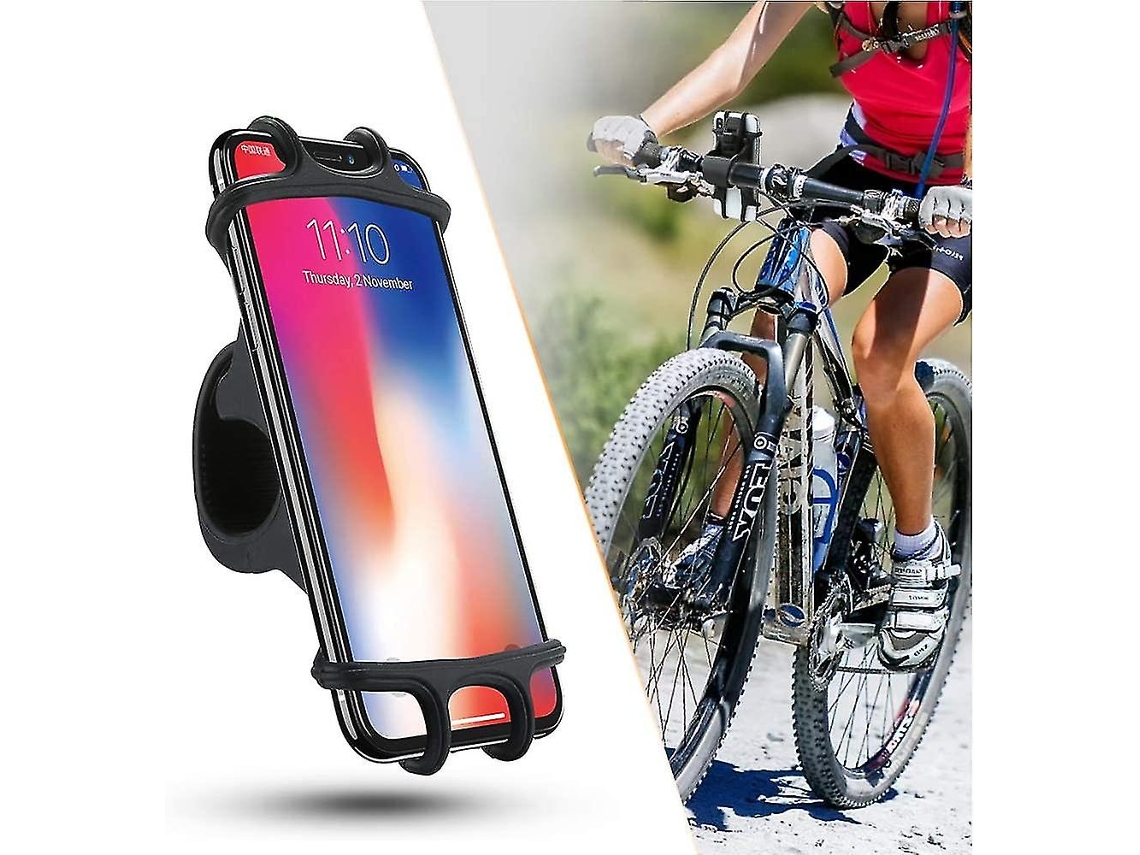 Suporte Universal Para Celular De Bicicleta De 4,0 A 6,0 Polegadas, Com Clipe Para Guidão, Tripé E Suporte Para Gps Aquaforge (1 Unidade Preto)