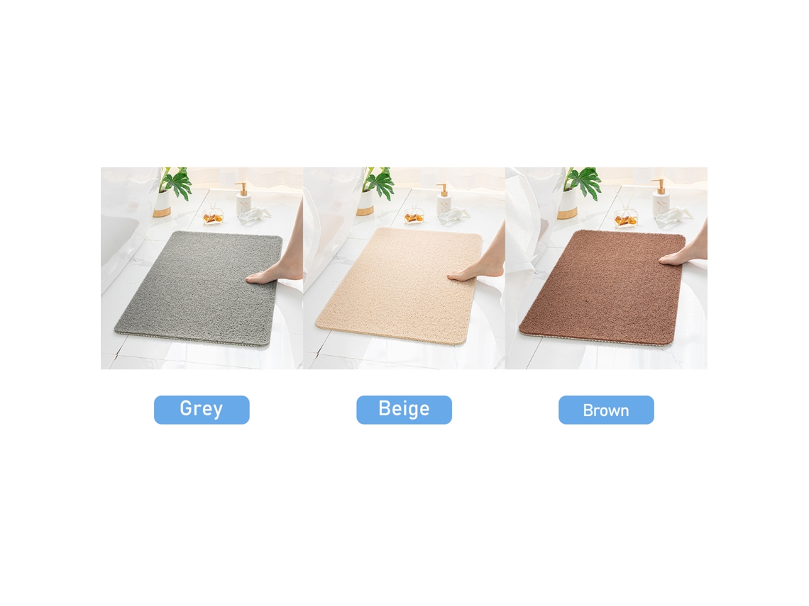 2026 tapete de Banho Antiderrapante 24x16 Polegadas Absorvente Secagem Rápida Esponja de Pvc Lavável À Máquina para Banho, Chuveiro e Cozinha