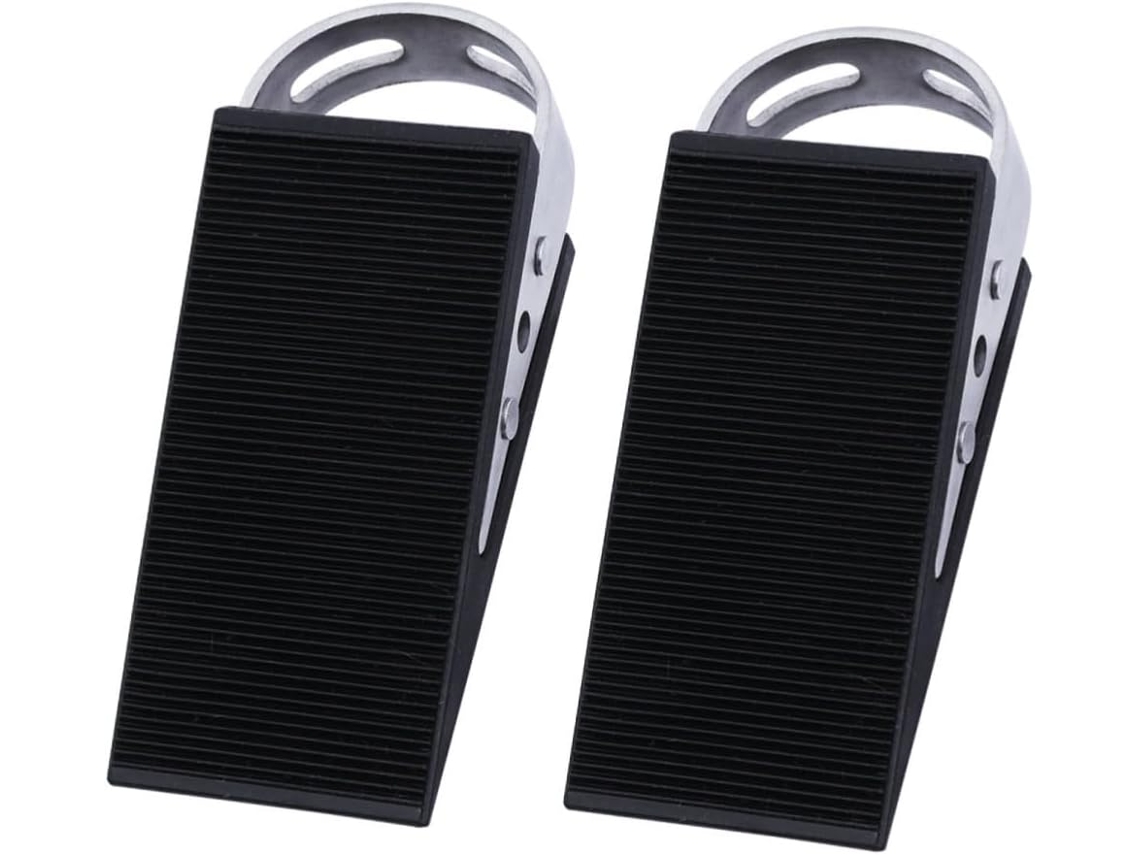 Conjunto De 2 Batentes De Porta Em Aço Inoxidável, Antiderrapantes E Com Proteção Contra Desgaste, Compatíveis Com Todos Os Tipos De Portas.