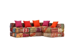 Pouffe, Pouffes Vidaxl Multicolor Tecido (n/a)