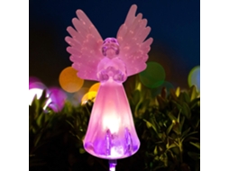 Luz Solar Anjo Para Jardim