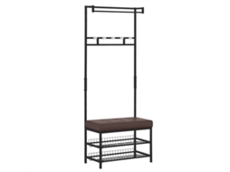Cabide com banco, bengaleiro, sapateira, 2 sapateiras, assento, 72,5×35×180cm BAGOLY