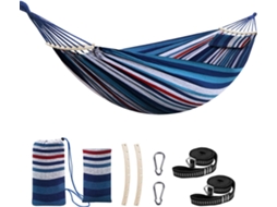 Rede De Acampamento Espessa Para Duas Pessoas 200x150cm Multicolorida Aquaforge
