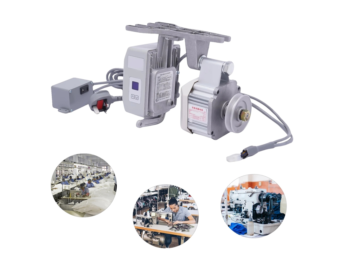 Motor De Máquina De Costura, Velocidade Ajustável De 200-6000 Rpm, Operação Com Baixo Ruído, Proteção Contra Sobrecarga, Construção Em Aço Inoxidável