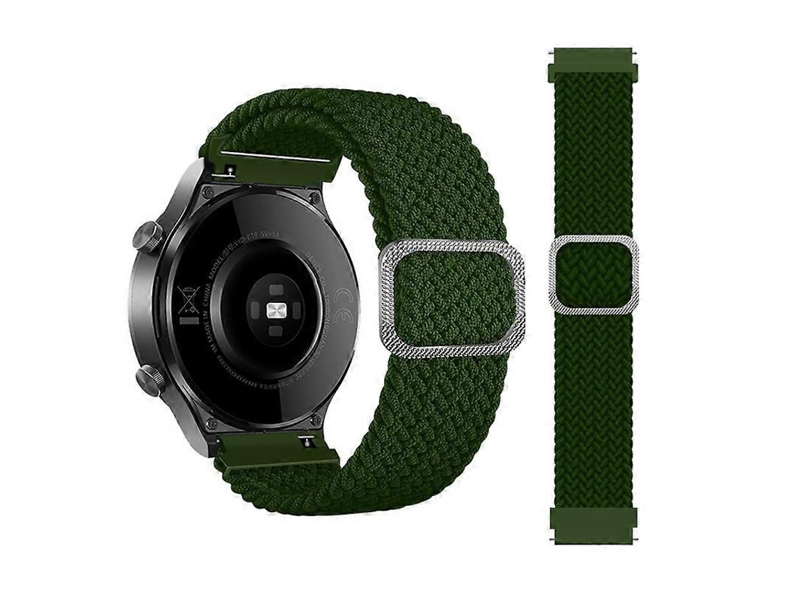 Pulseira De Nylon Trançado Ajustável E Elástica Para Samsung Galaxy Watch Active (arco-íris)