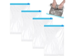 Conjunto De 4 Sacos A Vácuo, Para Selar Roupas Compressão Armazenamento Reutilizáveis ​​para Roupa Cama, E Edredons.