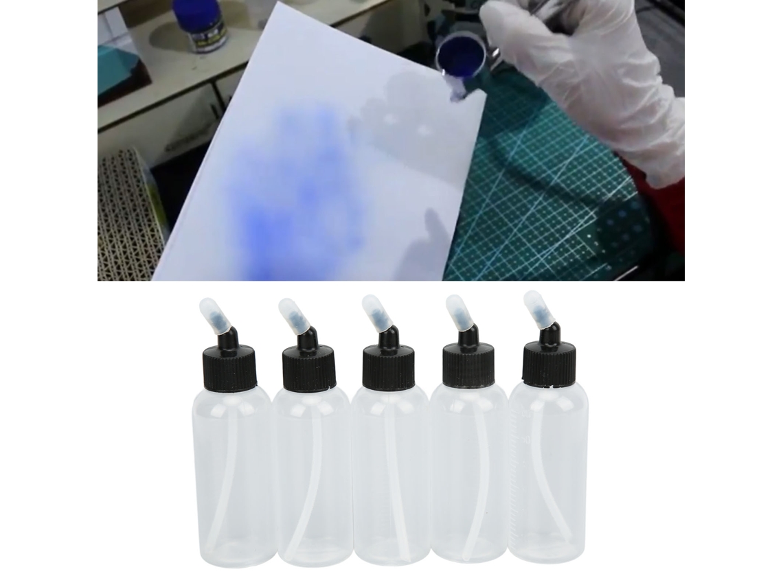 10 Peças Garrafa De Óleo Capilar 60ml Anti-vazamento Resistente A Altas Temperaturas Garrafa De Plástico Transparente Com Funil
