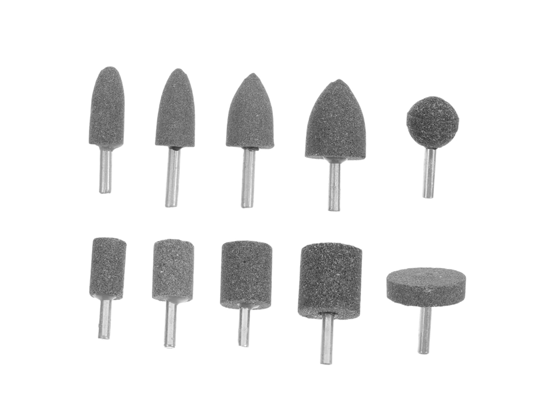 Conjunto De 10 Cabeças Desbaste Cilíndricas E