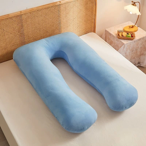 Almofada de Gravidez, Algodão, Poliéster, Ergonômico, para Dormir de Lado, 130 X 70 Cm AQUAFORGE
