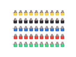 10 Conjuntos De Conectores Plug Banana De 4mm Resistentes À Corrosão Para Painel