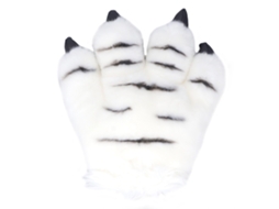 Primerox luva de Pelúcia com Garra de Animal Fofa Tigre Louco para Halloween Natal Brincadeira Presente
