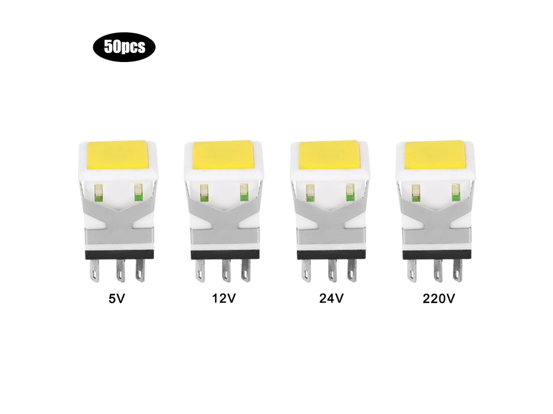 Interruptor Push Button Auto blocante 6 Pinos 24v