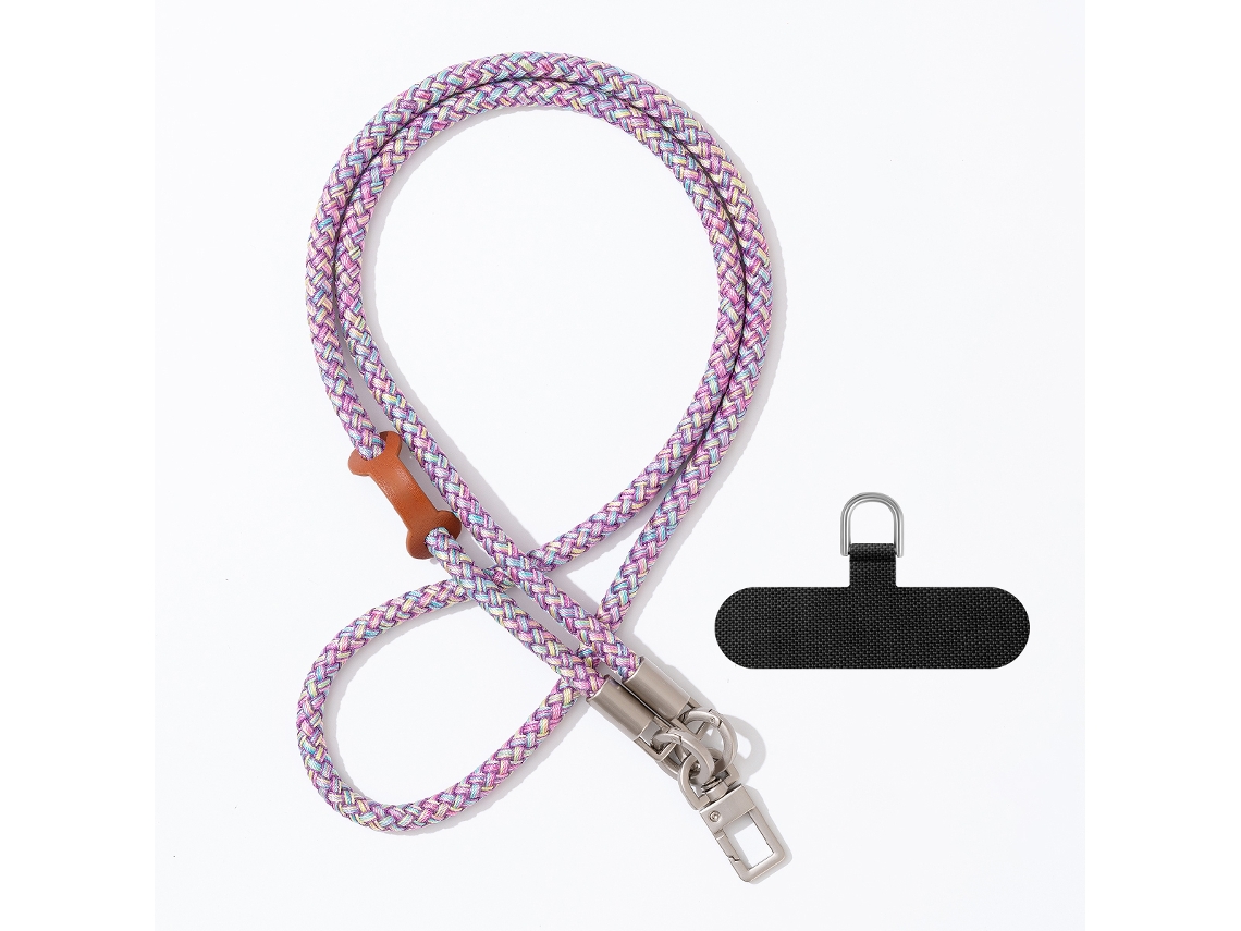 Cordão Para Celular Qu-dragon Shell Pattern Crossbody, Corda Trançada De Poliéster Com Design Elegante, Alça Anti-perda De Poliéster