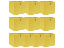 Storage Box, Storage Boxes Vidaxl Amarelo Tecido (n/a)
