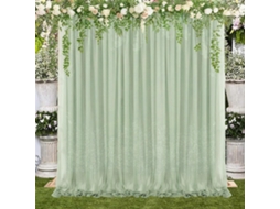 Cortina De Tecido Para Arco De Casamento, Transparente, Para Ambientes Internos, 150 X 250 Cm, Ideal Para Chá De Bebê E Festas Ao Ar Livre. PENGDSJE