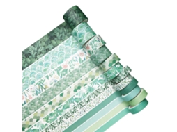 Fita Adesiva, Pacote Com 12 Fitas Decorativas Em Diversas Cores Artesanato E Decoração, Cores Vibrantes, Fáceis De Destacar