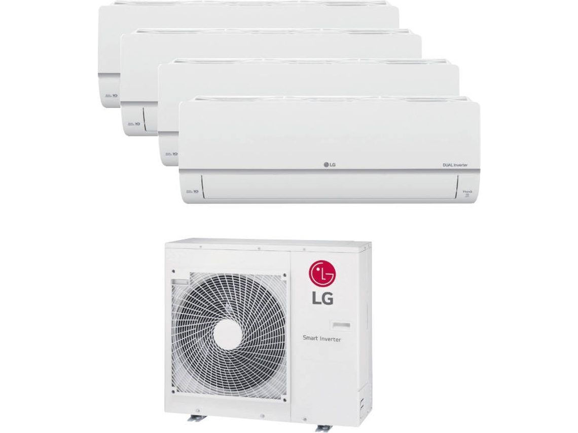 Ar Condicionado LG LGWMU5R30 (Outlet Grade A - 18+18+18+36 m² - 9000+9000+9000+18000 BTU - Cinzento)