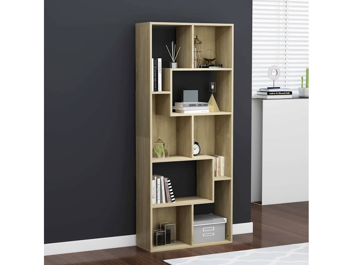 Vidaxl Estante 67x24x161 Cm Derivados De Madeira Carvalho Sonoma