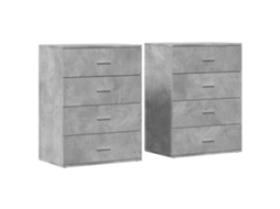 Sideboard, Sideboards Vidaxl Cinzeto Madeira Processada (n/a)