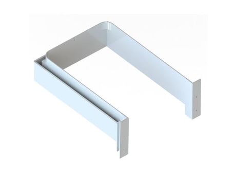 Salva sifon recto erobo plástico blanco para muebles de baño