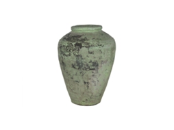 Vaso Home Esprit Verde Cerâmica Terracota Peça Única 65 X 65 X 72 Cm